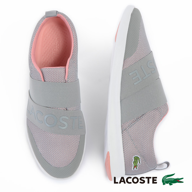 LACOSTE 女用休閒鞋-灰