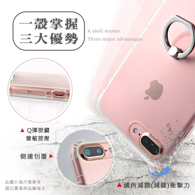 RedMoon APPLE iPhone Xs / X 內嵌式指環防摔手機殼