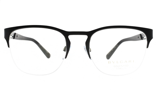 BVLGARI 眼鏡 質感半框/黑 #BG1102TK 4090