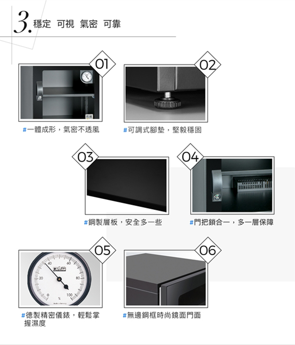 收藏家 123公升電子防潮箱 CD-125