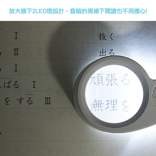 LED燈40X25珠寶隨身放大鏡(CPMG21011)