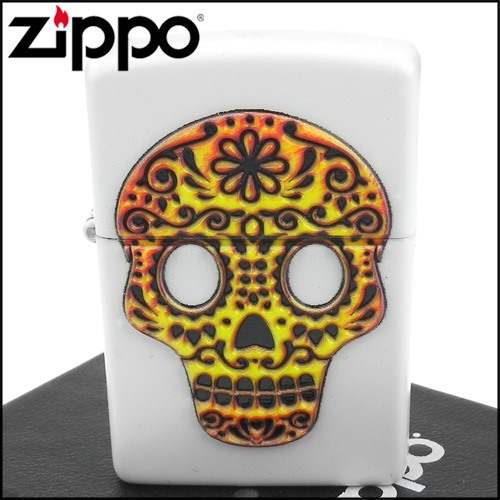 ZIPPO 美系~Sugar Skull-亡靈節糖骷髏立體圖案打火機