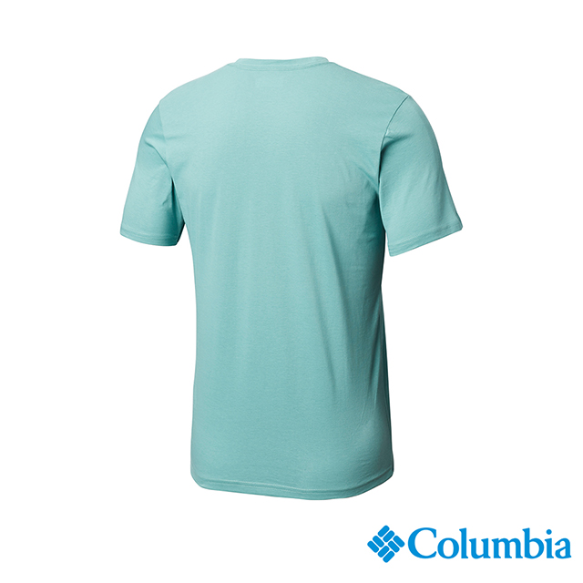 Columbia哥倫比亞 男款-印花T-Shirt-湖水綠 UAE07290AQ