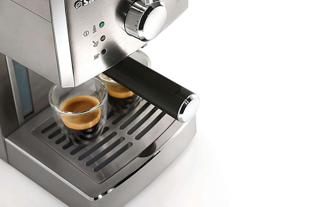 飛利浦 Saeco半自動義式咖啡機 HD8327+智慧型厚片烤麵包機HD2582(黑)組合