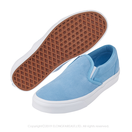 (女)VANS Classic Slip-On 素面休閒懶人鞋*粉藍