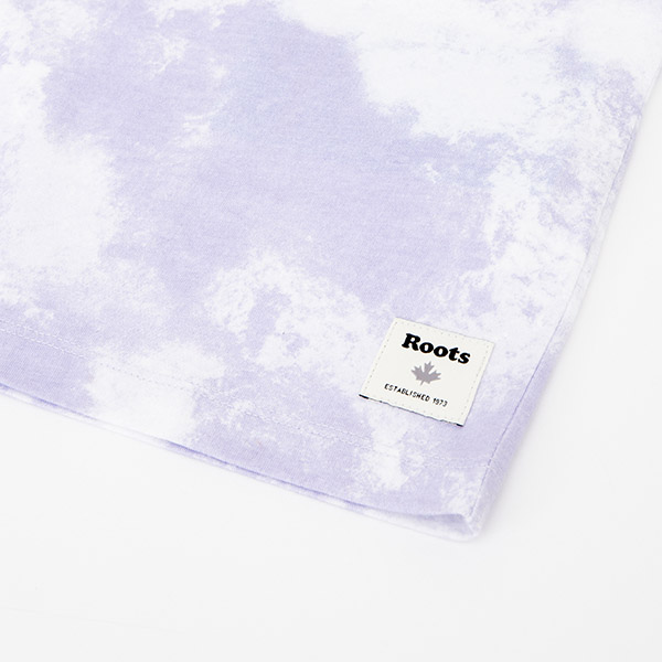 女裝Roots滿版暈染短袖T恤-紫