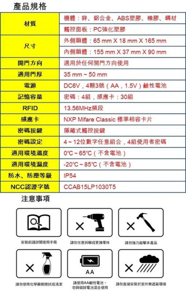 PLK1521-RF觸控式密碼鎖 Kwikset電子鎖二合一密碼+卡片(不含安裝)