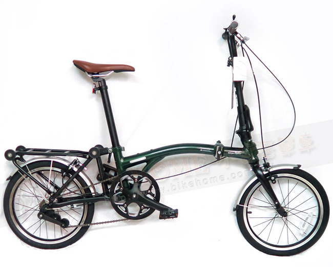 英國HARRY QUINN WALKER (似Brompton)16吋內3速折疊車-英國綠