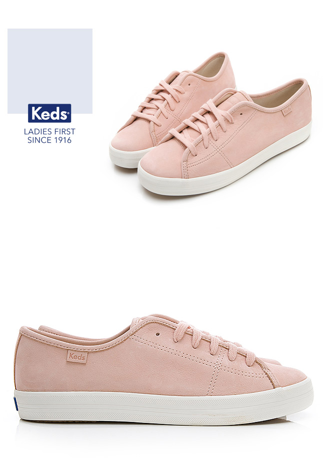 Keds KICKSTART 經典復刻牛巴戈休閒鞋-粉色