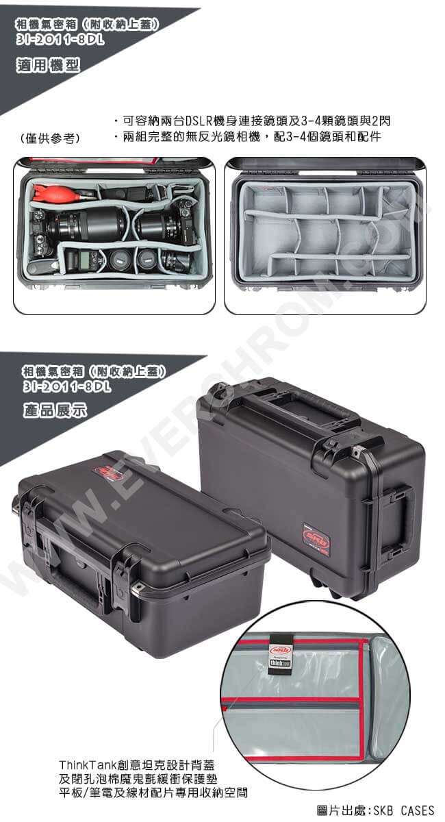 SKB Cases-相機氣密箱 3I-2011-8DL