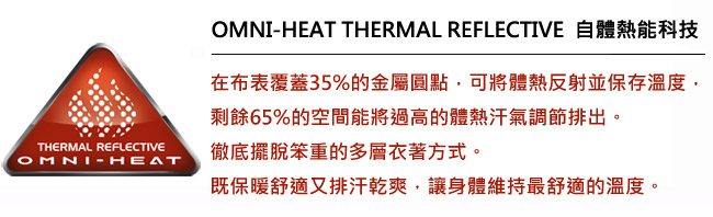 Columbia哥倫比亞 女款-Omni-HEAT保暖快排長袖上衣-紅色