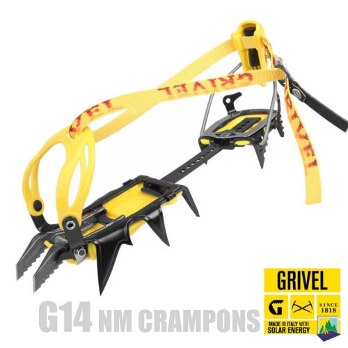 Grivel G14 NM CRAMPONS 可調綁帶式半快扣冰爪(12爪_CE認證)
