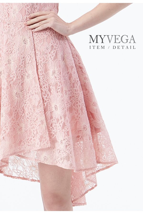 【麥雪爾】法式立體雕花蕾絲洋裝