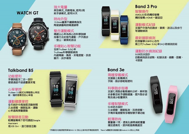 HUAWEI華為 Band 3 Pro 運動手環(金)