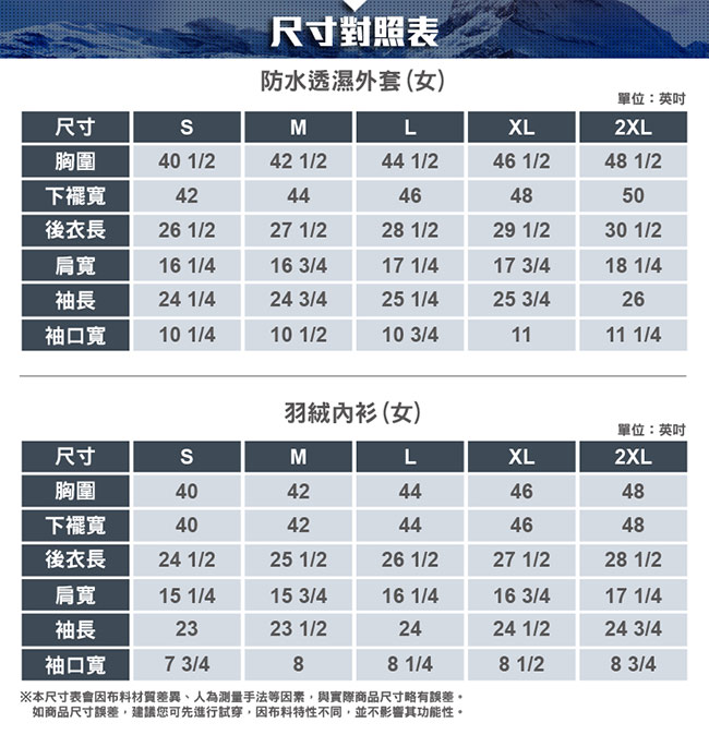 【ATUNAS 歐都納】女款防水透濕+羽絨保暖兩件式外套A-G1837W藍黑