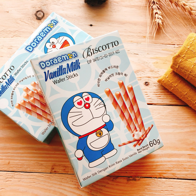 Doraemon 牛奶風味捲心酥(60g)
