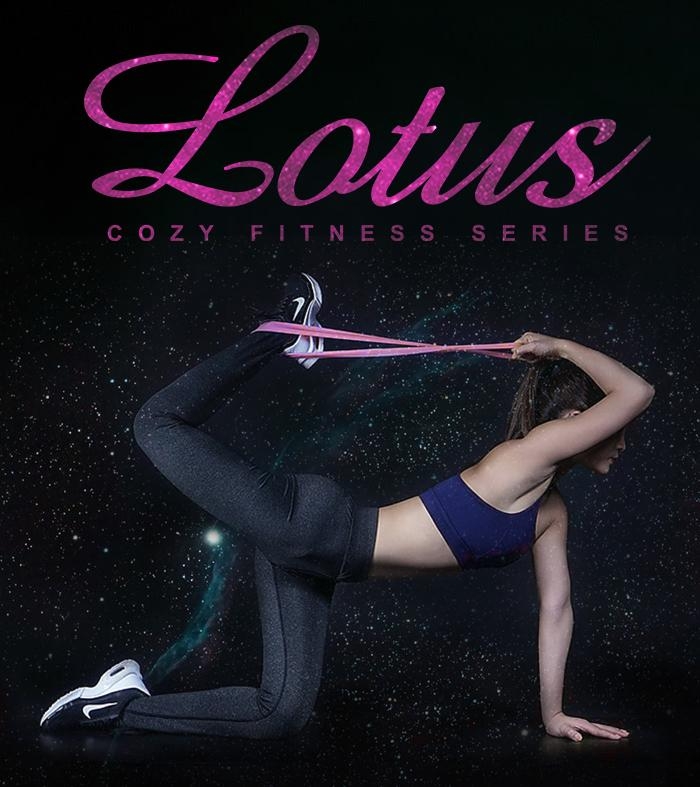 彈力帶 環狀訓練彈力圈(三種阻力組合)+瑜珈伸展彈力帶-LOTUS