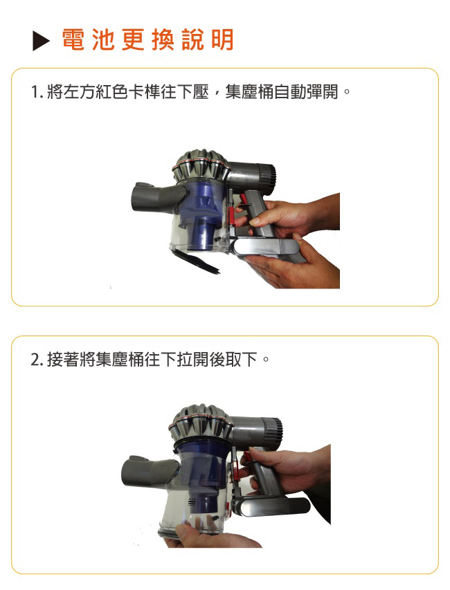 ANewPow -Dyson DC58 59 61 62 72 74 副廠電池DC623