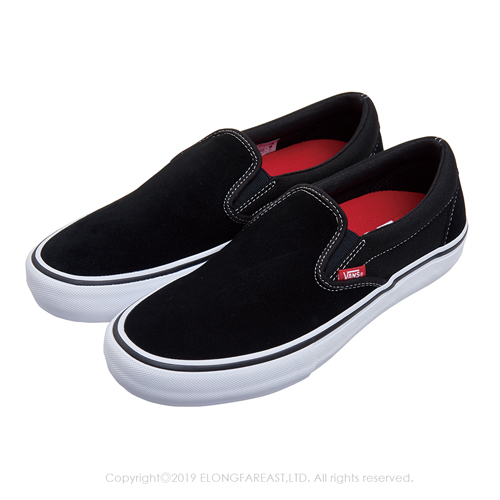 (男)VANS Slip-On Pro 經典素色懶人鞋*黑色