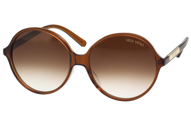 VEDI VERO 圓框 太陽眼鏡 (透明咖啡色)VE805