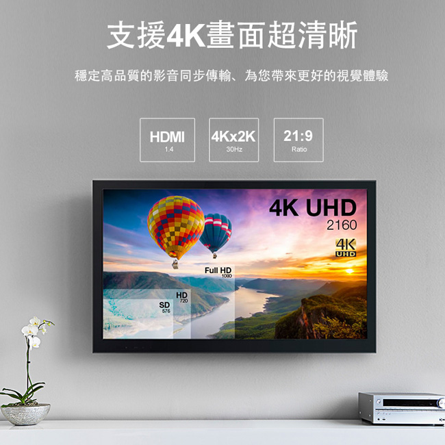 UNITEK Type-C轉 HDMI/VGA 鋁合金高清轉換器