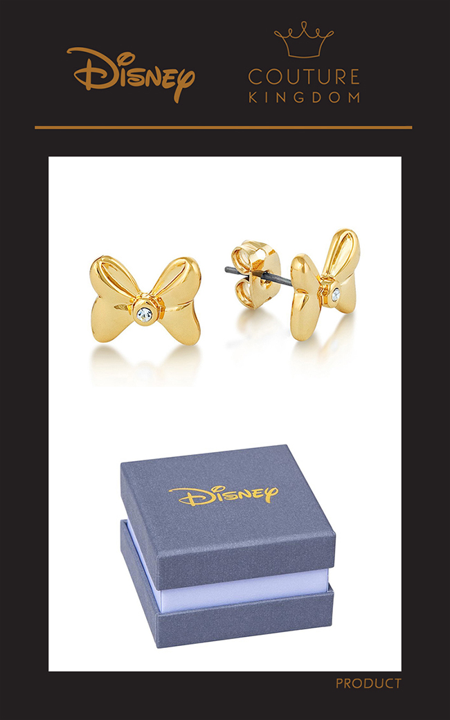 Disney Jewellery by Couture Kingdom 米妮蝴蝶結水晶耳釘
