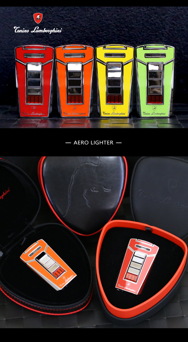 藍寶堅尼Tonino Lamborghini AERO LIGHTER 打火機(橘)