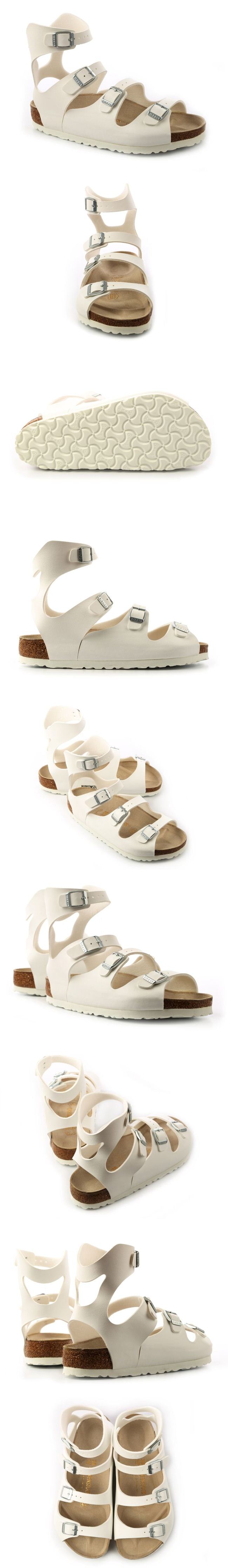 勃肯BIRKENSTOCK 032231。ATHENL雅典娜 繞踝羅馬涼鞋(白色)