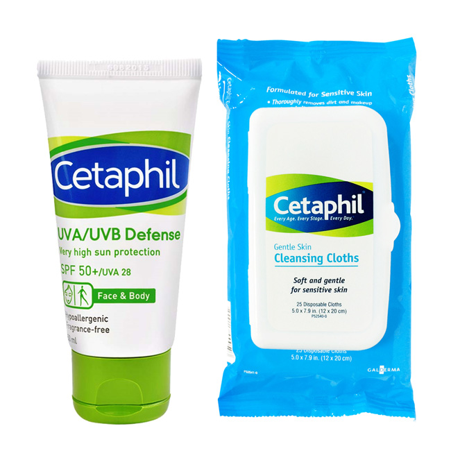 Cetaphil舒特膚 極緻全護低敏防曬霜50ml(限量加贈潔膚棉)