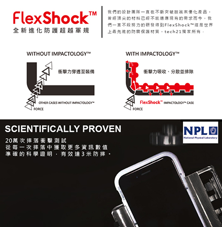 Tech21 英國超衝擊 Evo Luxe iPhone XR 防撞皮質保護殼-變形蟲