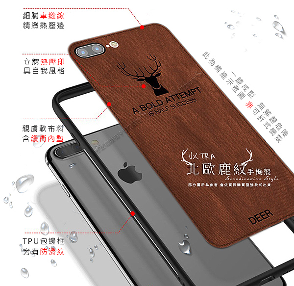 VXTRA Samsung Galaxy S10 北歐鹿紋手機殼(單品咖啡)