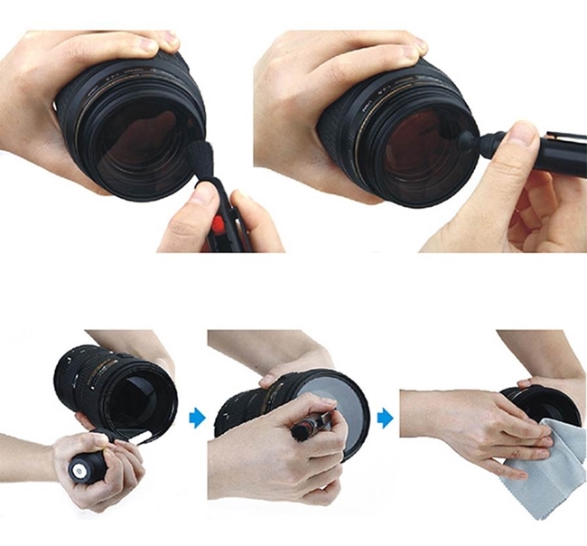 JJC三合一相機鏡頭清潔組(含清潔吹氣球、Lenspen拭鏡筆和拭鏡布各一)CL-3(D)