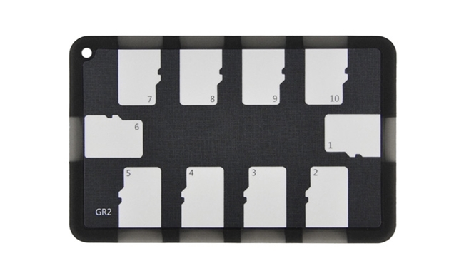 JJC超薄名片型記憶卡收納盒適放10張Micro SD卡MCH-MSD10系列