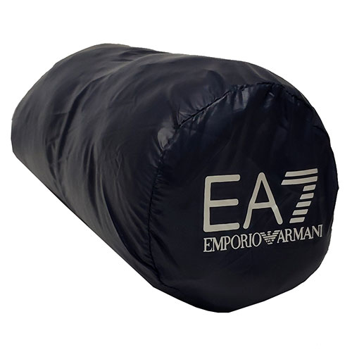 EMPORIO ARMANI EA7經典品牌圖騰LOGO羽絨背心(深夜藍/M)