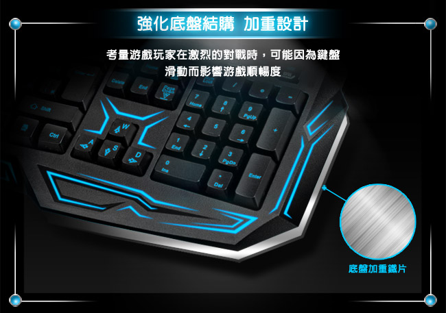 【福利品】TCSTAR 電競鍵盤 TCK802BU