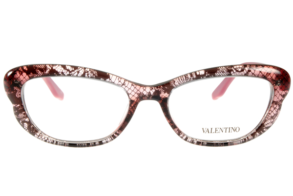 VALENTINO 眼鏡 義式典雅時尚/蕾絲紅 #VA2654 C524