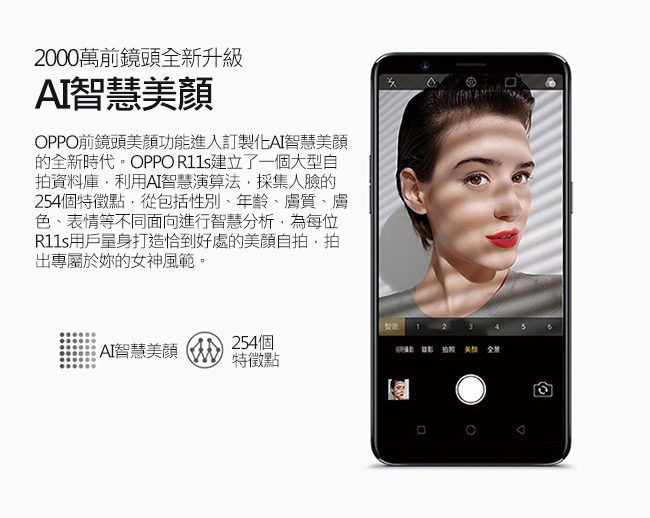 OPPO R11s (4G/64G) 6.01吋八核4G LTE 2000萬清晰美顏機