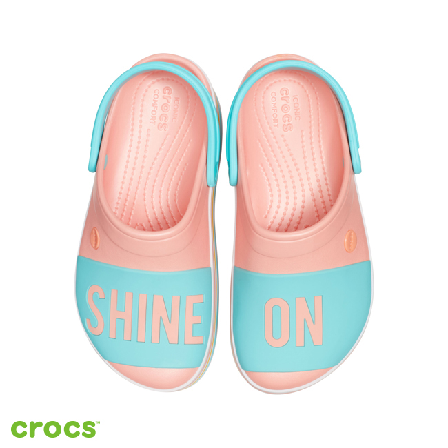 Crocs 卡駱馳 (中性鞋) Shine on厚底卡駱班 205699-737