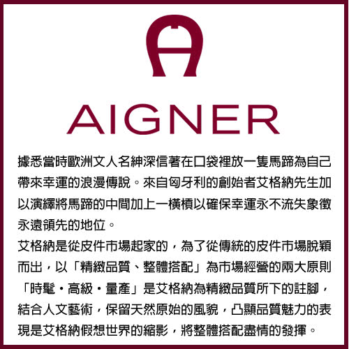 AIGNER 卡片夾+錢夾-黑