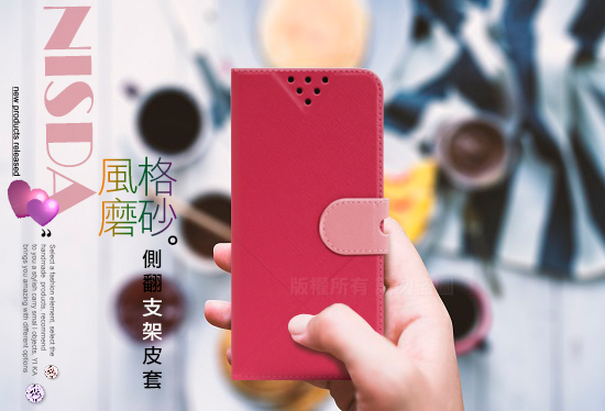 NISDA for OPPO Reno 風格磨砂側翻支架皮套