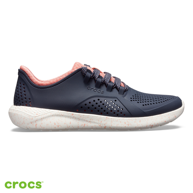 Crocs 卡駱馳 (女鞋) LiteRide潑墨繫帶鞋 206036-462