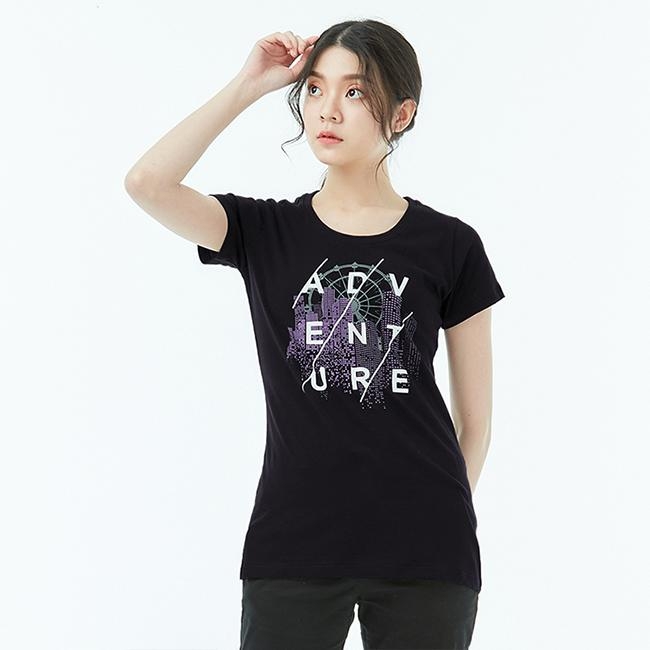 101原創 長版短袖T恤-冒險城市-女