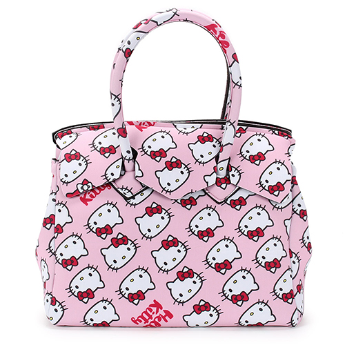 SAVE MY BAG Miss系列Hello Kitty輕量托特包-粉紅色