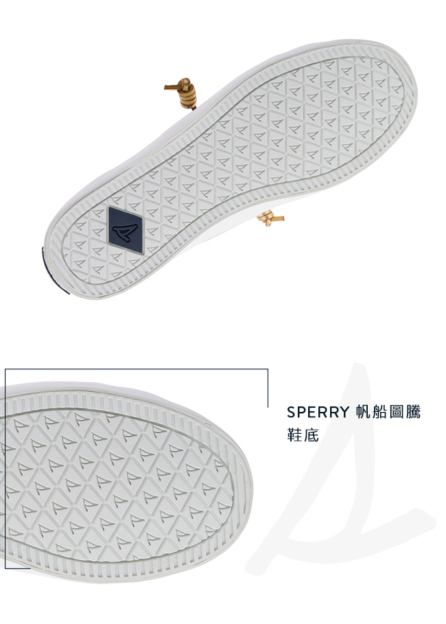 SPERRY 經典復古甜心粉嫩帆布鞋(女)-金色