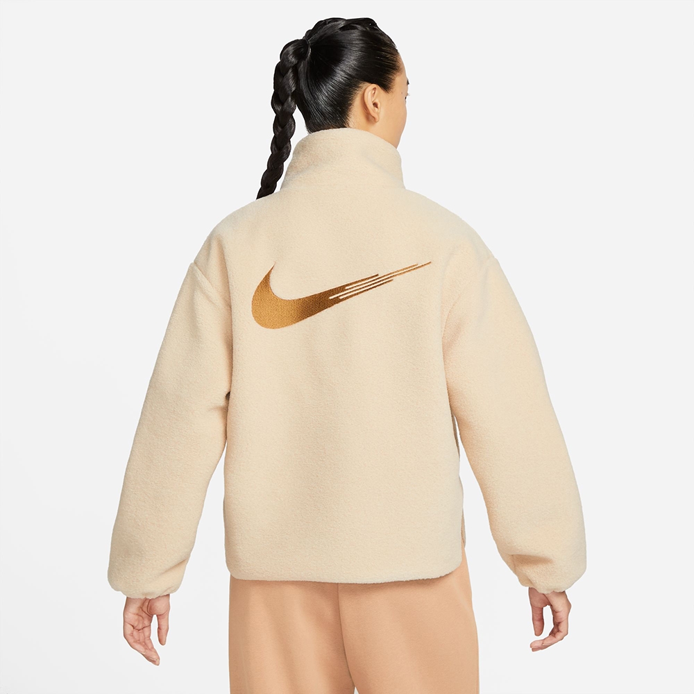 NIKE 外套女款運動外套毛料保暖AS W NSW FX JKT SHERPA 奶茶FD4796126