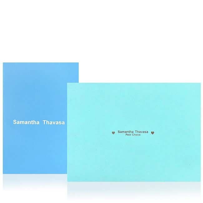 Samantha Thavasa 粉紅色飾帶防刮皮革證件名片短夾