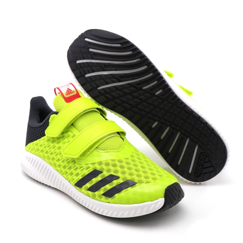 ADIDAS-中大童慢跑鞋CP9521-螢光綠