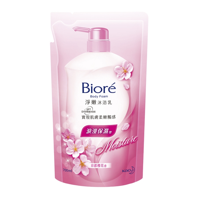 蜜妮 Biore 淨嫩沐浴乳 浪漫保濕型 京都櫻花香 補充包(700ml)