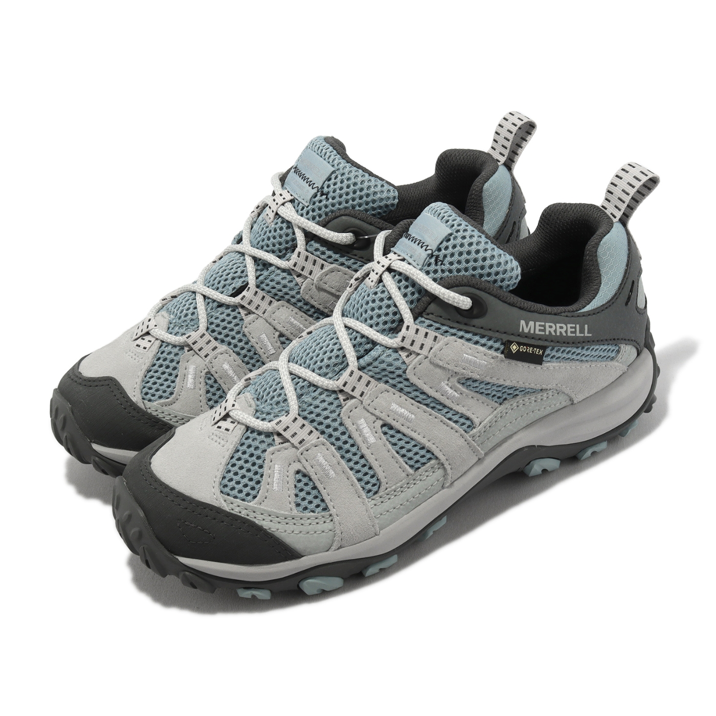 Merrell 登山鞋Alverstone 2 GTX 女鞋灰藍防水越野戶外郊山健行低筒