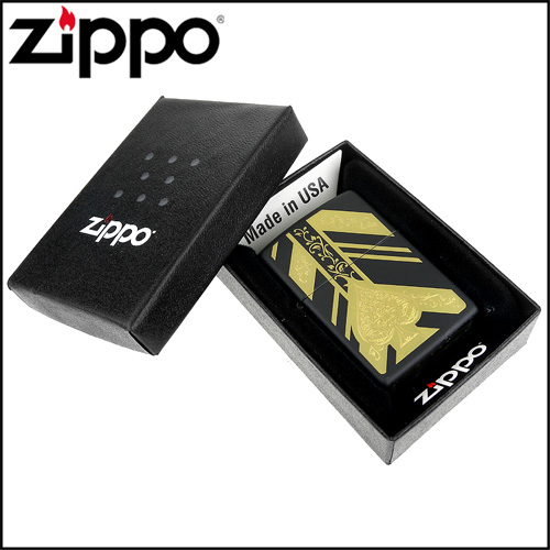 ZIPPO 美系~Ace of Spades-黑桃王牌圖案設計打火機